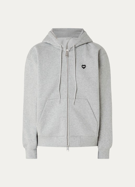 Carhartt WIP Small Heart sweatvest met logo - voorkant 4 grijs