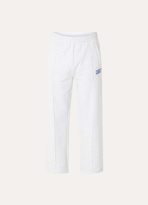 Carhartt WIP Straight fit joggingbroek met steekzakken en logo - voorkant 4 beige