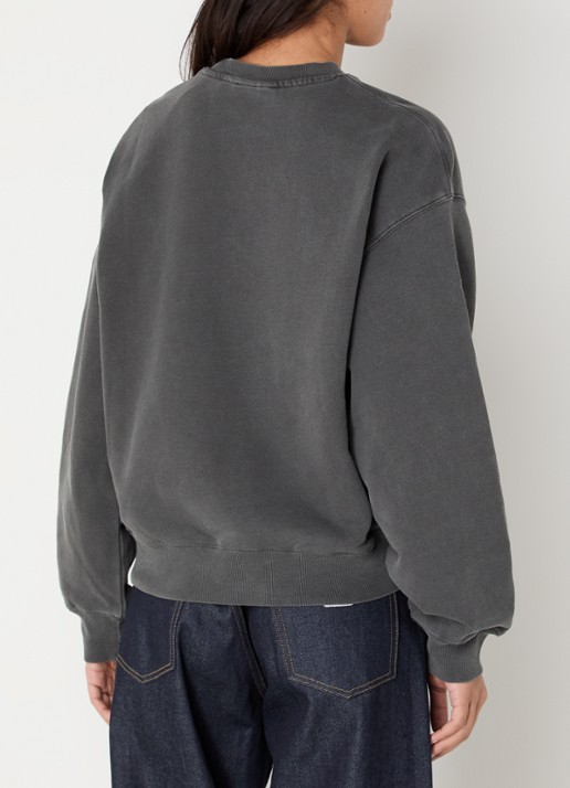 Carhartt WIP Sweater met logo - achterkant 3 zwart
