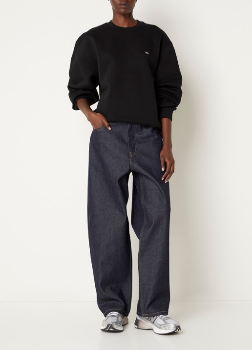 Carhartt WIP Sweater met logo - voorkant 4 zwart