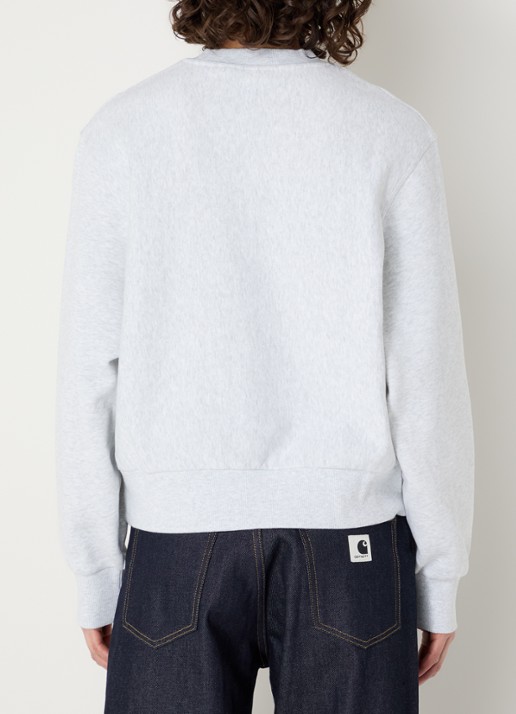 Carhartt WIP Sweater met logoborduring - achterkant 3 grijsmele