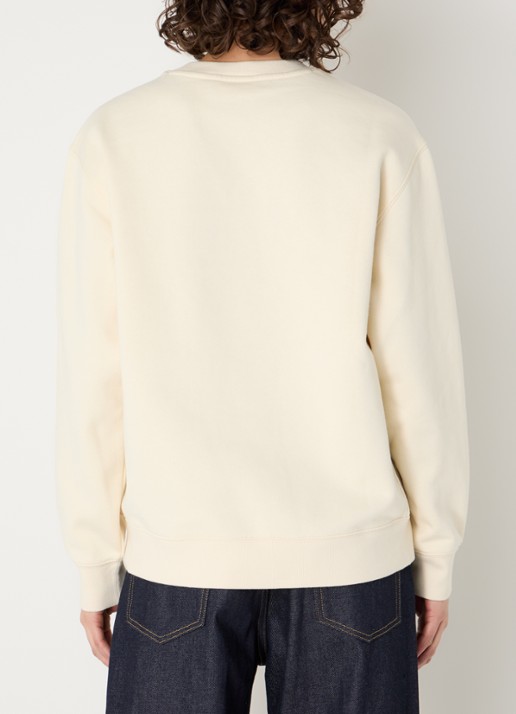 Carhartt WIP Sweater met logoborduring - achterkant 3 creme