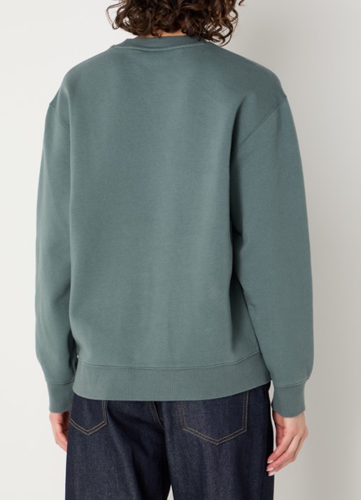 Carhartt WIP Sweater met logoborduring - achterkant zeegroen