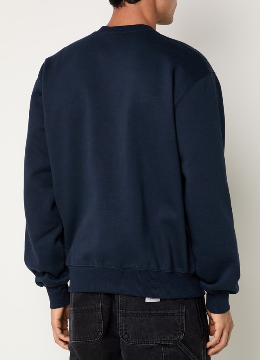 Carhartt WIP Sweater met logoborduring - achterkant donkerblauw