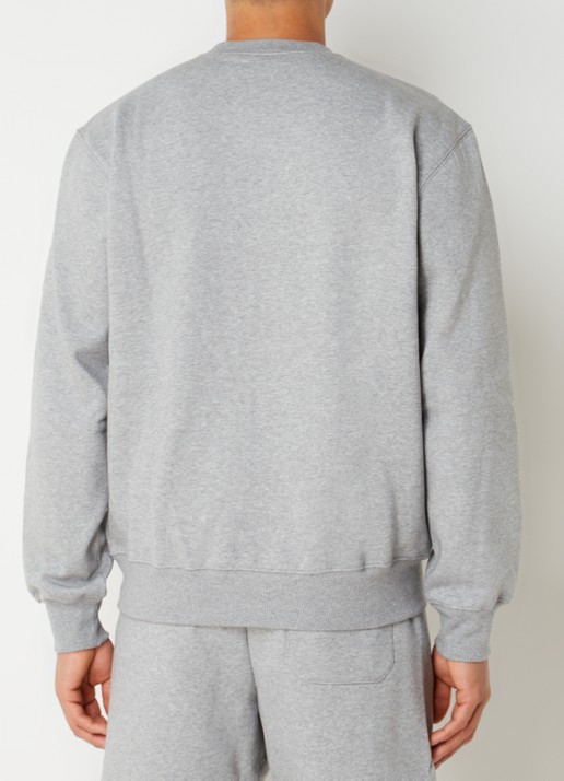 Carhartt WIP Sweater met logoborduring - achterkant grijs