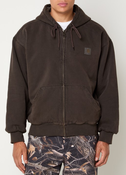 Carhartt WIP Sweatvest met logo en steekzakken