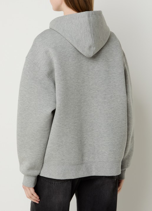 Carhartt WIP Sweatvest met logoborduring - achterkant grijsmele