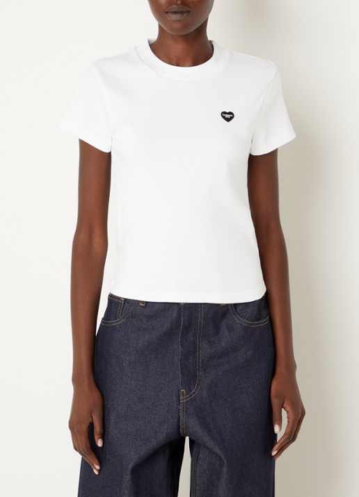 Carhartt WIP T-shirt met logoprint - detail 3 wit