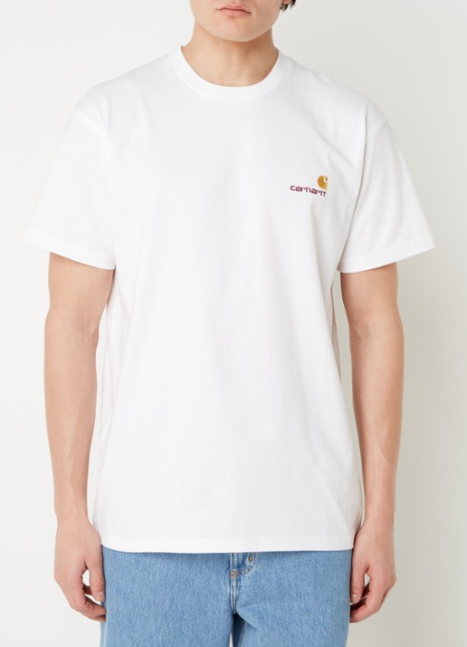 Carhartt WIP T-shirt van  katoen met logoborduring