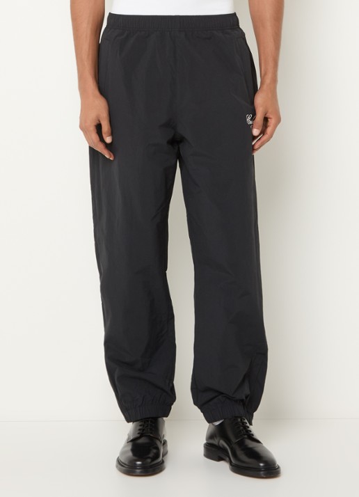 Carhartt WIP Tapered fit trackpants met logo en steekzakken - detail 2 zwart