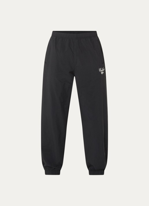 Carhartt WIP Tapered fit trackpants met logo en steekzakken - voorkant 4 zwart
