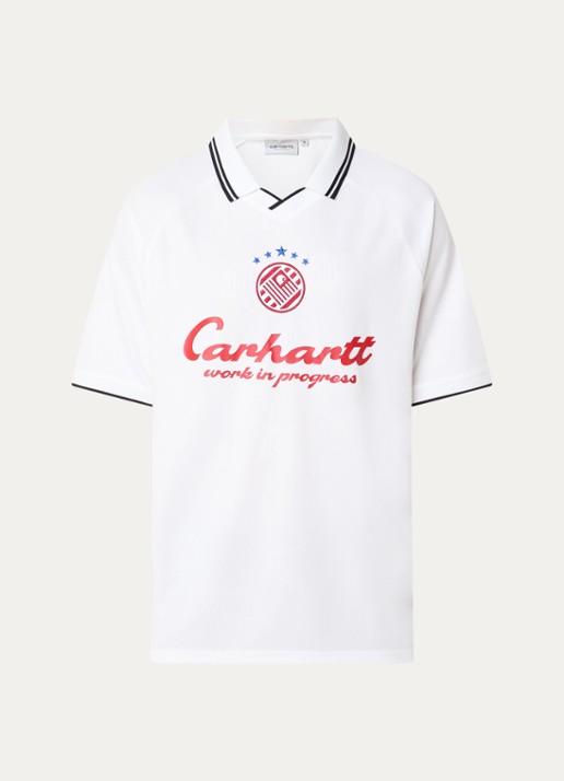 Carhartt WIP Terrace Football T-shirt met logoborduring