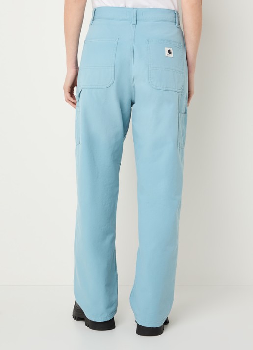 Carhartt WIP W' Brandon high waist loose fit cargobroek met steekzakken - achterkant 3 blauwgrijs