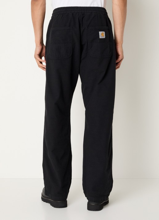 Carhartt WIP Walton straight fit jeans met gekleurde wassing - achterkant zwart
