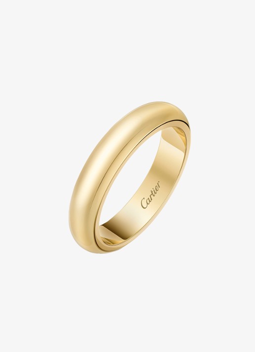Cartier 1895 trouwring, van 18 karaat geelgoud CRB4031300 - voorkant 4 geelgoud