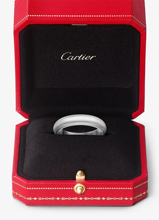 Cartier 1895 trouwring, van 18 karaat witgoud CRB4036800 - detail 7 witgoud