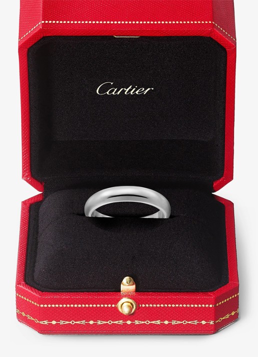 Cartier 1895 trouwring van platina CRB4036700 - detail 4 zilver