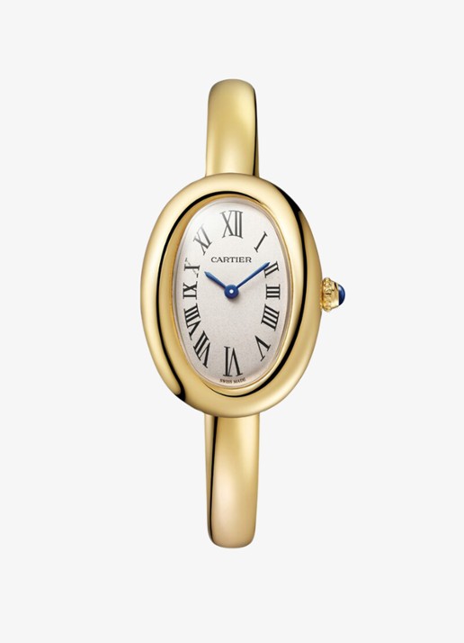 Cartier Baignoire small horloge van 18 karaat geelgoud, maat 16 CRWGBA0025 - voorkant geelgoud