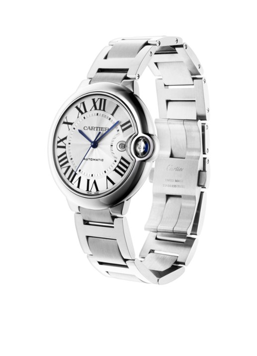 Cartier Ballon Bleu de Cartier 42 mm horloge van staal W69012Z4 - detail 4 zilver