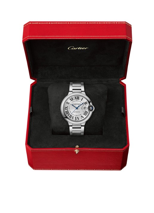 Cartier Ballon Bleu de Cartier horloge van staal CRWSBB0040 - voorkant 2 zilver