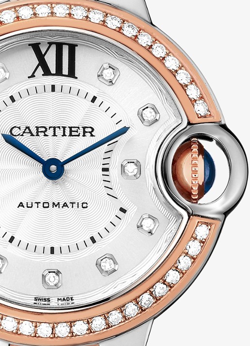 Cartier Ballon Bleu de Cartier watch - detail roségoud