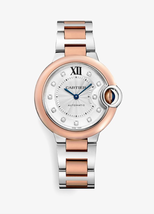 Cartier Ballon Bleu de Cartier watch - voorkant 7 roségoud
