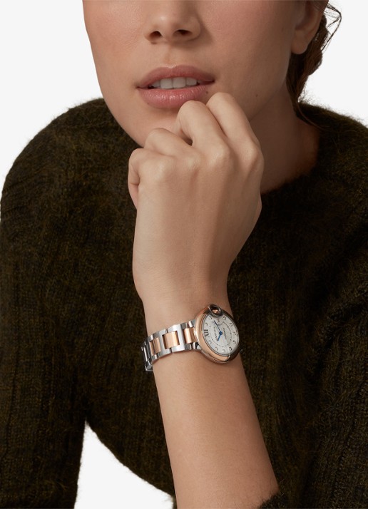 Cartier Ballon Bleu de Cartier watch - voorkant 8 roségoud