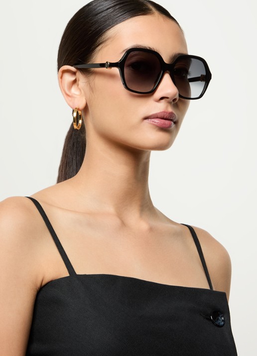 Cartier Butterfly zonnebril CT0470S - voorkant 5 zwart