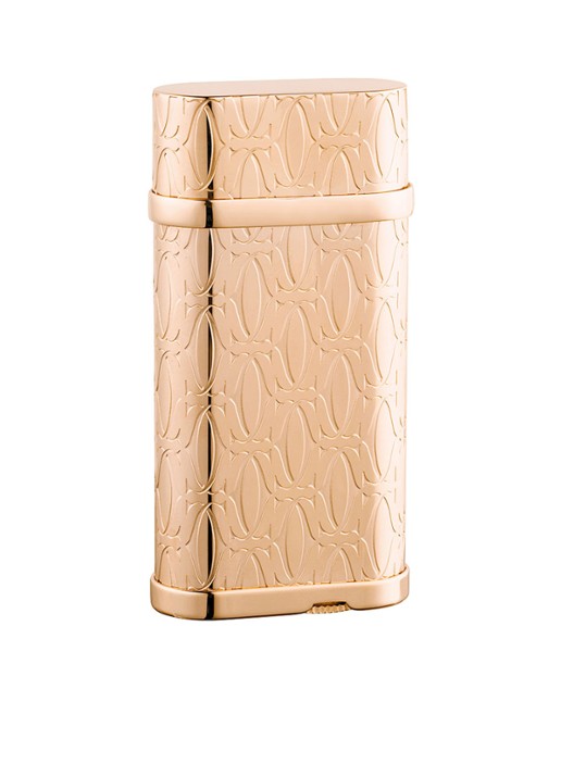 Cartier C de Cartier Decor aansteker met roségouden finish CRCA120135 - voorkant roségoud