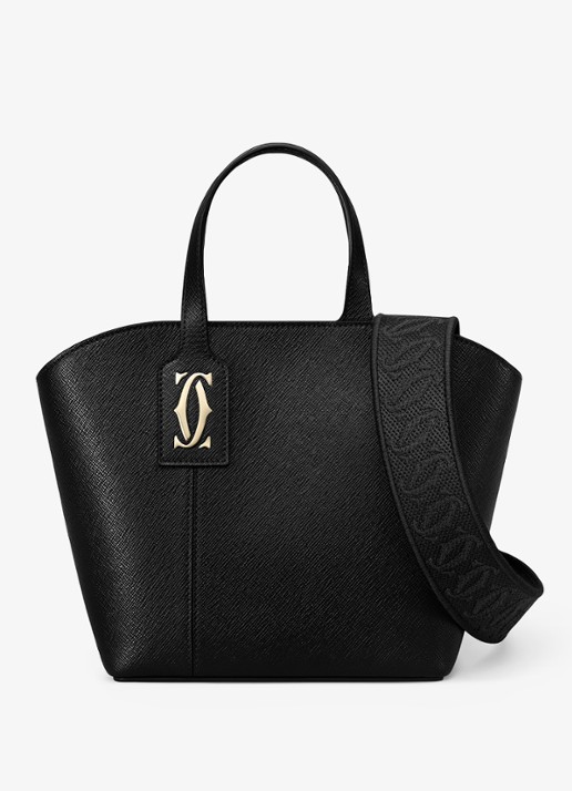 Cartier C de Cartier Mini shopper van kalfsleer CRL1002661 - detail 3 zwart