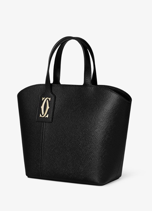 Cartier C de Cartier Mini shopper van kalfsleer CRL1002661 - detail 4 zwart