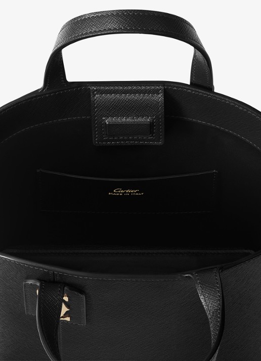 Cartier C de Cartier Mini shopper van kalfsleer CRL1002661 - detail 5 zwart