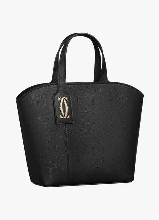 Cartier C de Cartier Mini shopper van kalfsleer CRL1002661 - voorkant 7 zwart