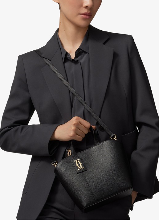 Cartier C de Cartier Mini shopper van kalfsleer CRL1002661 - voorkant 8 zwart