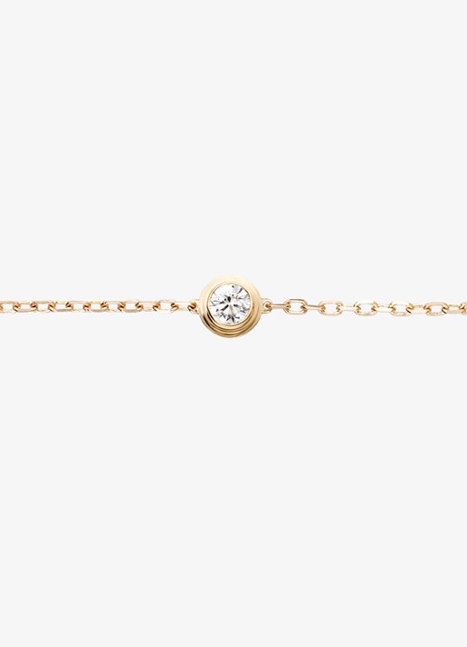 Cartier Cartier d'Amour armband, middel model van 18 karaat geelgoud met 0.13 ct met diamant CRB6062917 - detail 4 geelgoud