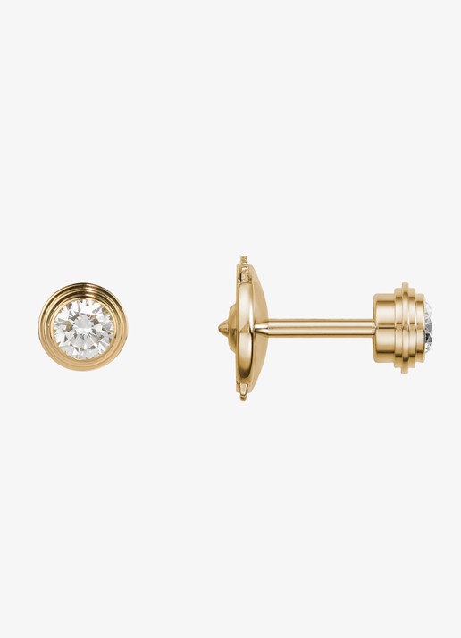 Cartier Cartier d'Amour oorstekers, middel model van 18 karaat geelgoud met 0.26 ct diamant DCRB8041600 - detail 3 geelgoud