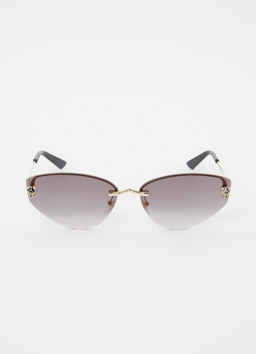 Cartier Cat Eye zonnebril CT0431S - detail goud
