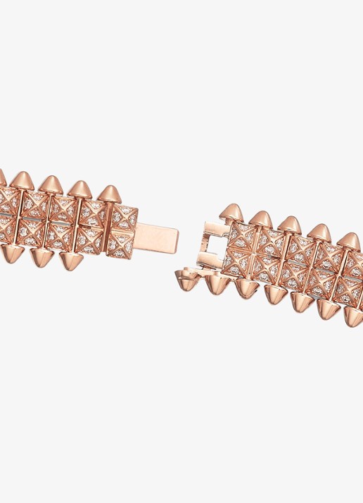 Cartier Clash de Cartier armband, flexible van 18 karaat roségoud met 1.81 ct diamant CRN6723617 - detail 2 roségoud