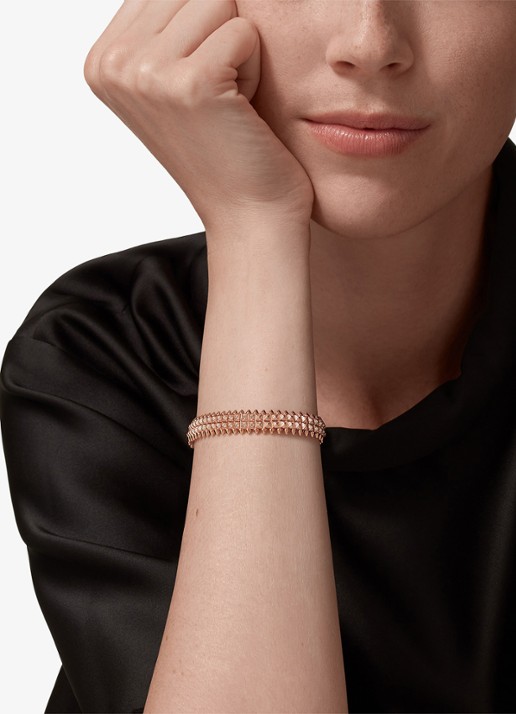 Cartier Clash de Cartier armband, flexible van 18 karaat roségoud met 1.81 ct diamant CRN6723617 - voorkant 8 roségoud