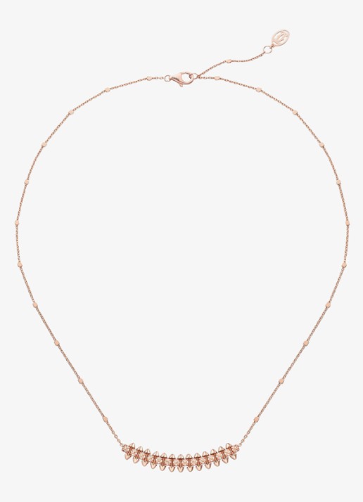 Cartier Clash de Cartier ketting, klein model van 18 karaat roségoud met 0.20 ct diamant CRN7424470
