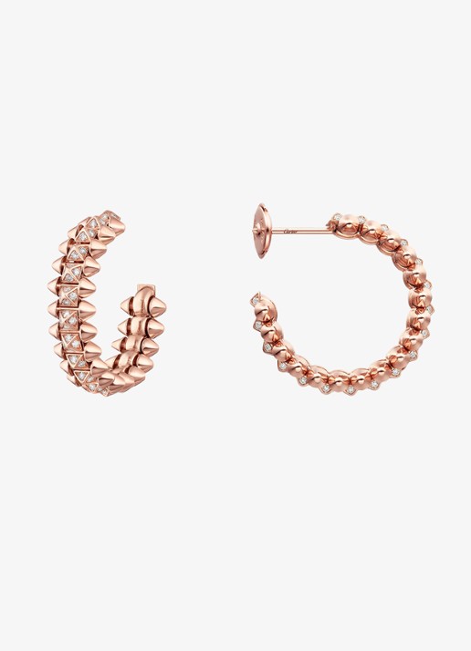 Cartier Clash de Cartier oorringen, klein model van 18 karaat roségoud met 0.51 ct diamant CRN8515239 - achterkant 3 roségoud