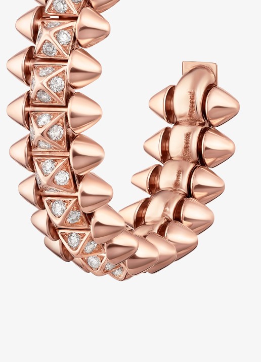Cartier Clash de Cartier oorringen, klein model van 18 karaat roségoud met 0.51 ct diamant CRN8515239 - detail 4 roségoud