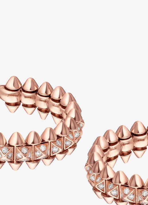 Cartier Clash de Cartier oorringen, klein model van 18 karaat roségoud met 0.51 ct diamant CRN8515239 - detail 5 roségoud