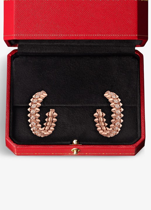 Cartier Clash de Cartier oorringen, klein model van 18 karaat roségoud met 0.51 ct diamant CRN8515239 - detail 8 roségoud