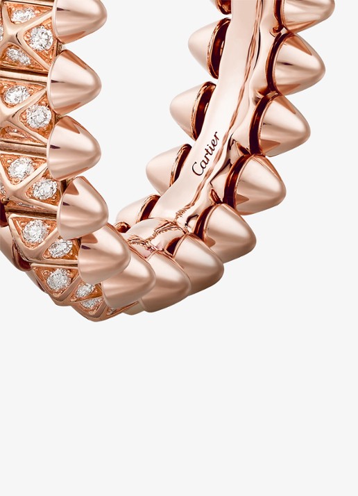 Cartier Clash de Cartier ring, klein model van 18 karaat roségoud met 0.31 ct diamant CRN4796100 - detail 6 roségoud