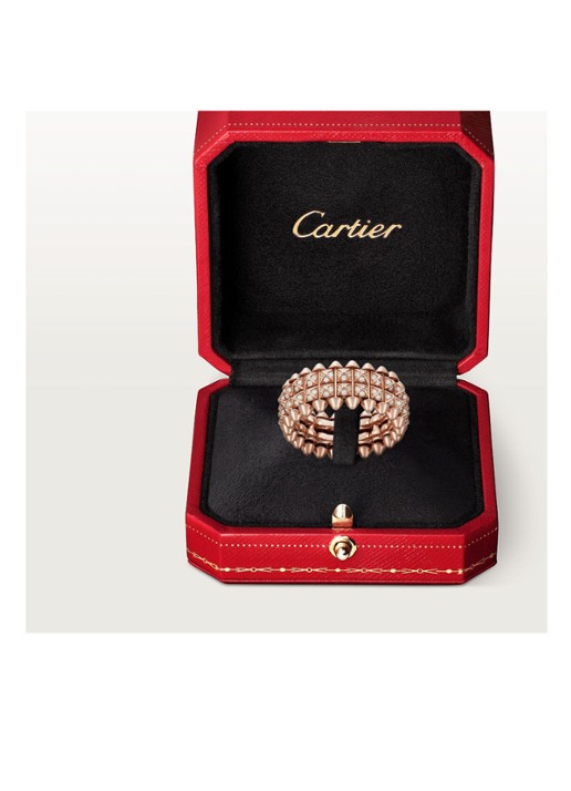 Cartier Clash de Cartier ring van 18 karaat roségoud met diamanten CRB4237953 - detail 7 roségoud