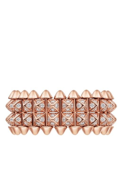 Cartier Clash de Cartier ring van 18 karaat roségoud met diamanten CRB4237953 - voorkant 3 roségoud