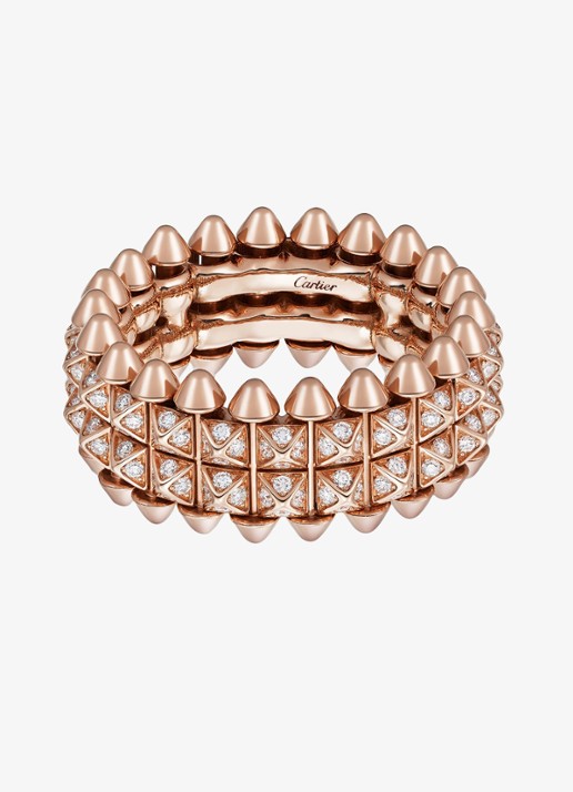 Cartier Clash de Cartier ring van 18 karaat roségoud met diamanten CRB4237953