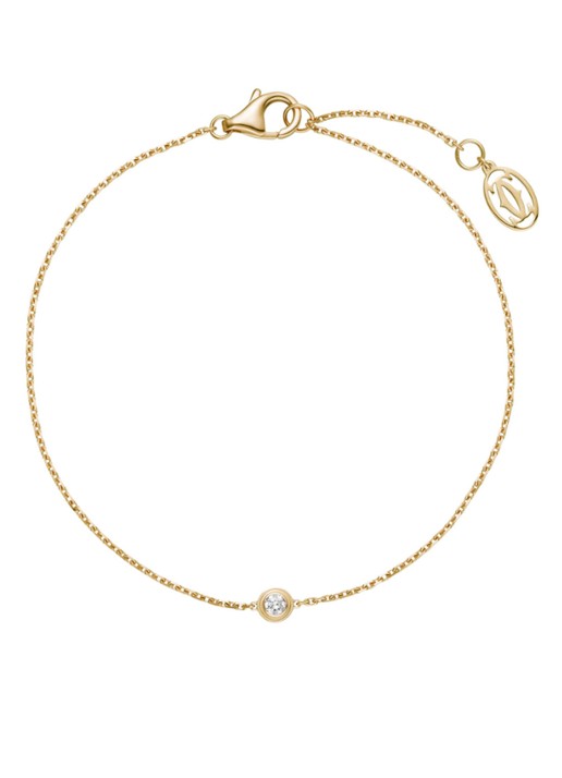Cartier Diamants Légers armband van 18k geelgoud met diamant CRB6043300 - detail 3 geelgoud