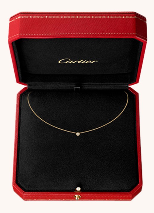 Cartier Diamants Légers ketting XS van 18k geelgoud met diamant CRB7224517 - detail 4 geelgoud